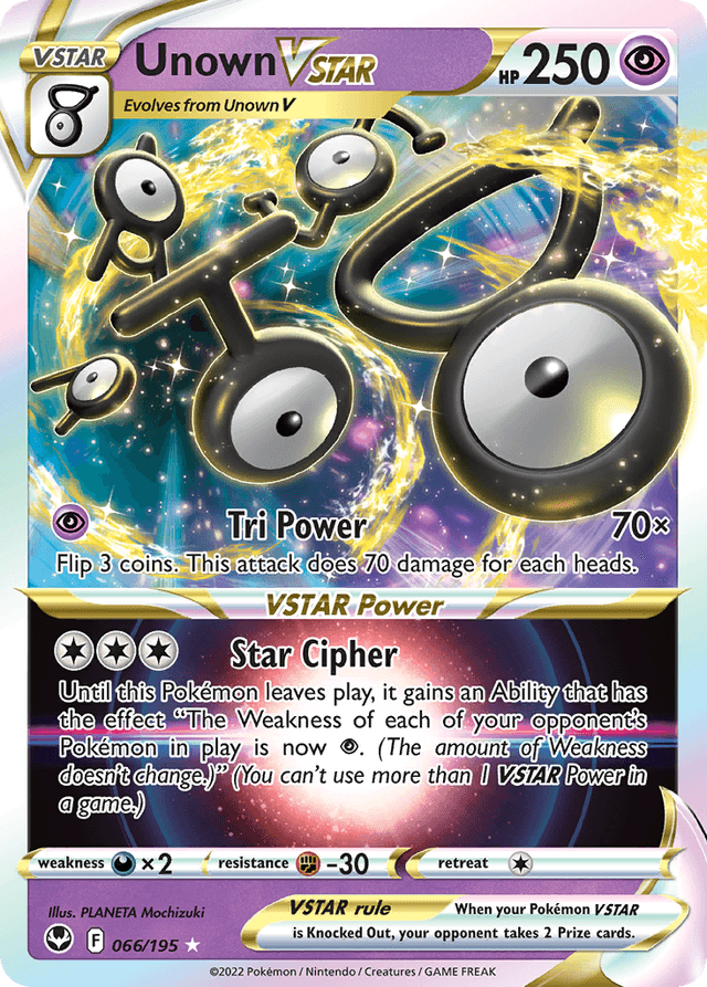 Unown VSTAR — Silver Tempest #66