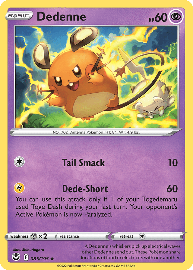 Dedenne — Silver Tempest #85