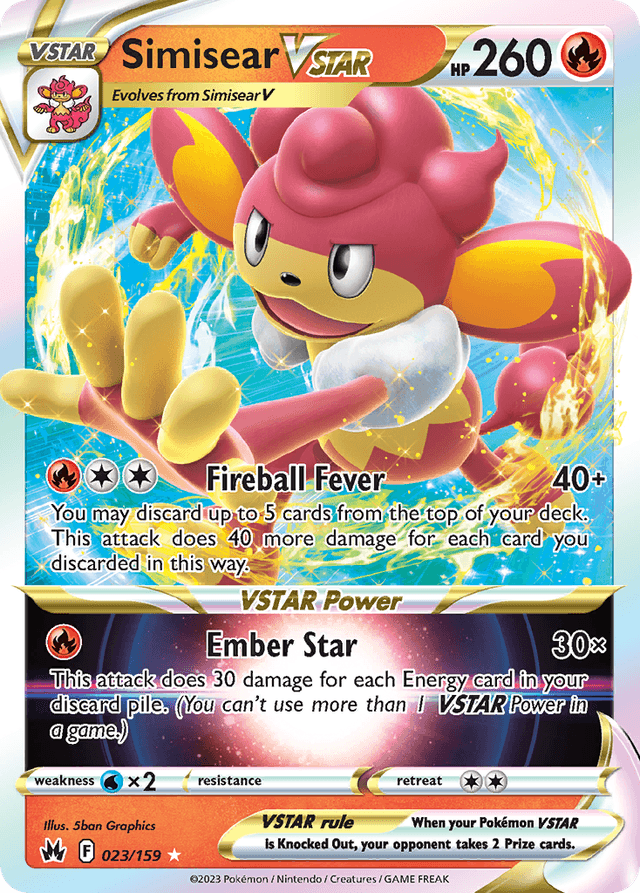 Simisear VSTAR — Crown Zenith #23