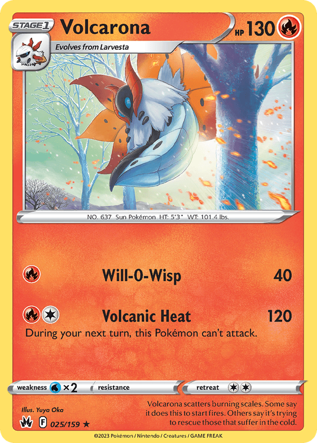 Volcarona — Crown Zenith #25