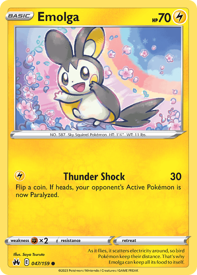 Emolga — Crown Zenith #47