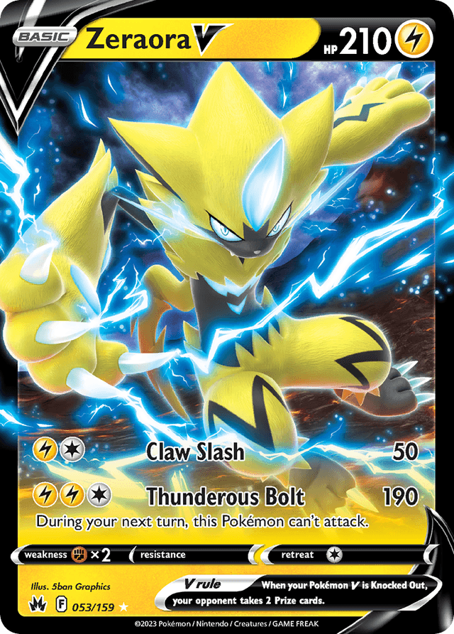 Zeraora V — Crown Zenith #53