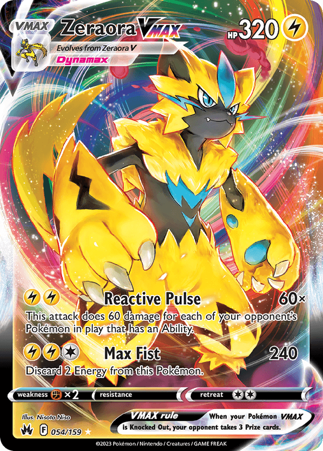Zeraora VMAX — Crown Zenith #54