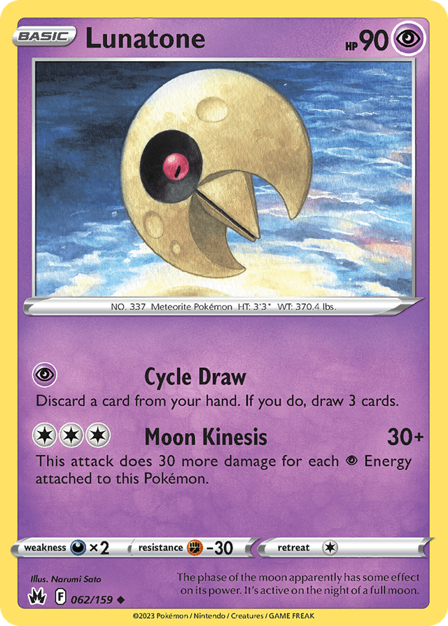 Lunatone — Crown Zenith #62