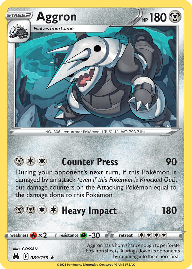 Aggron — Crown Zenith #89