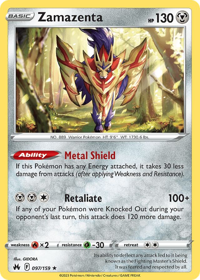 Zamazenta — Crown Zenith #97