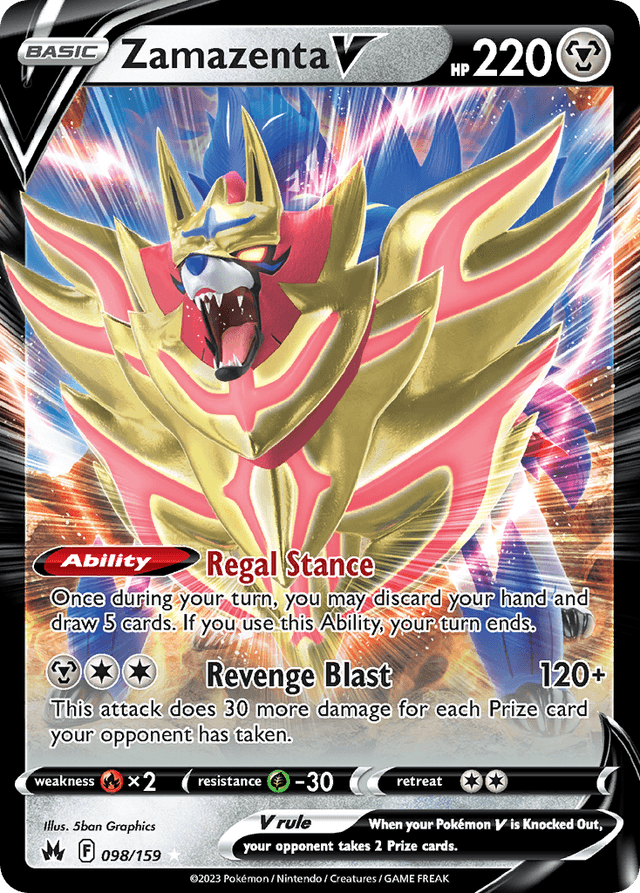 Zamazenta V — Crown Zenith #98
