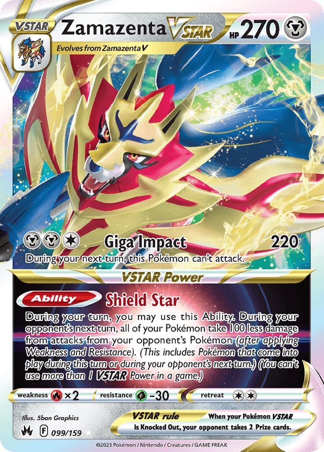 Zamazenta VSTAR — Crown Zenith #99