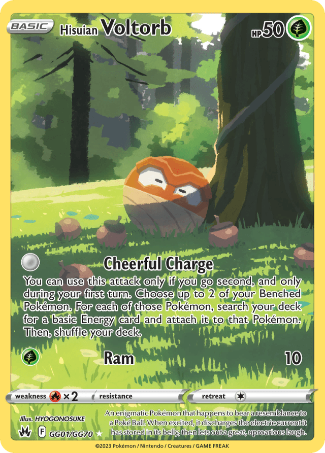 Hisuian Voltorb — Crown Zenith Galarian Gallery #GG01