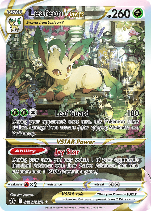 Leafeon VSTAR — Crown Zenith Galarian Gallery #GG35
