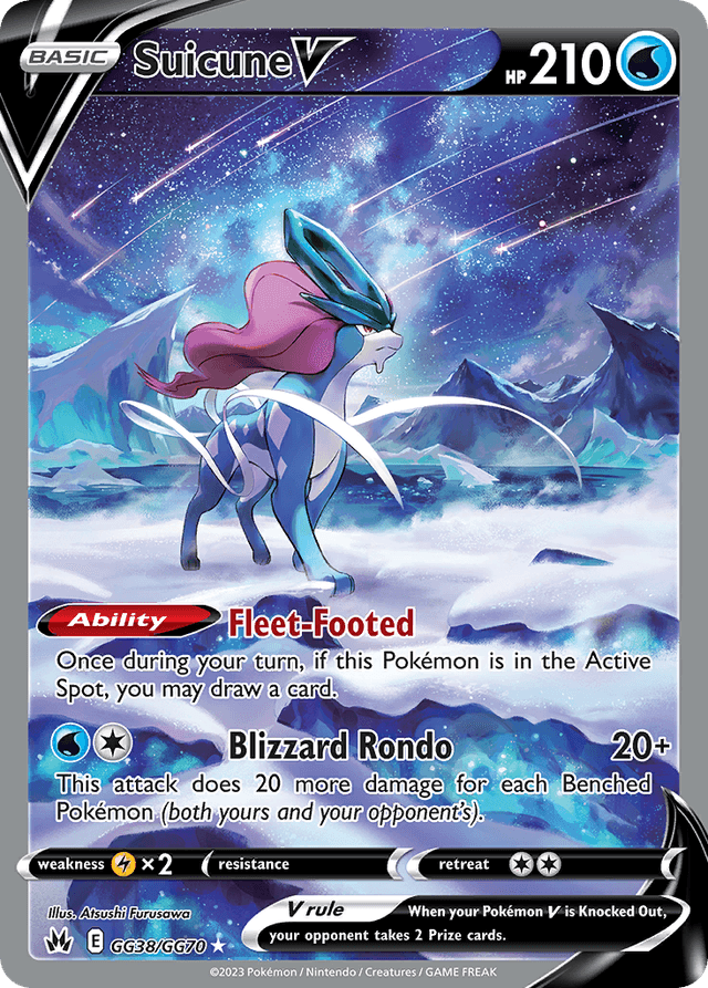 Suicune V — Crown Zenith Galarian Gallery #GG38