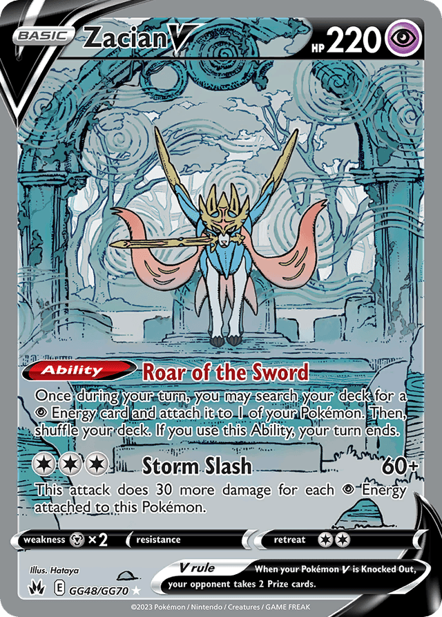 Zacian V — Crown Zenith Galarian Gallery #GG48