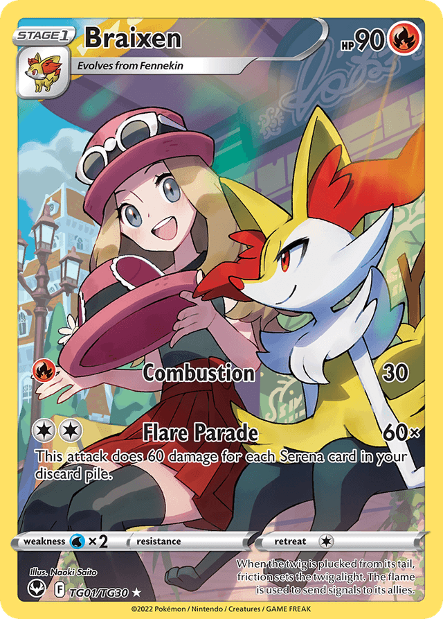 Braixen — Silver Tempest Trainer Gallery #TG01