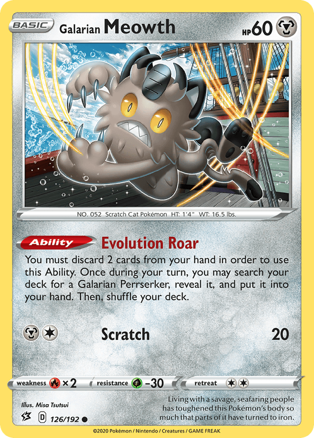 Galarian Meowth — Rebel Clash #126