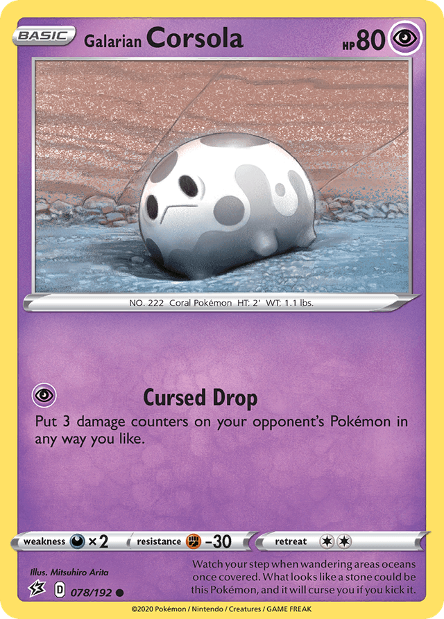 Galarian Corsola — Rebel Clash #78