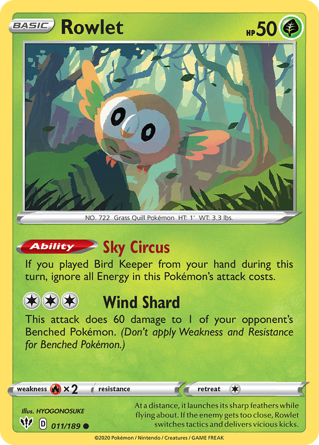 Rowlet — Darkness Ablaze #11