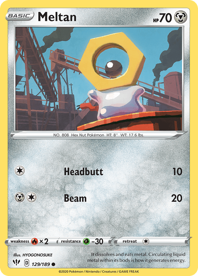 Meltan — Darkness Ablaze #129