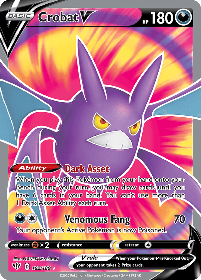 Crobat V — Darkness Ablaze #182