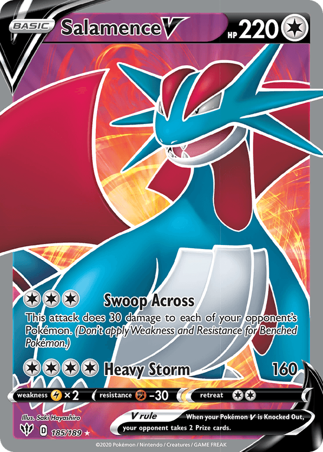 Salamence V — Darkness Ablaze #185