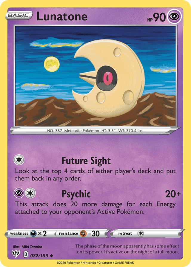 Lunatone — Darkness Ablaze #72
