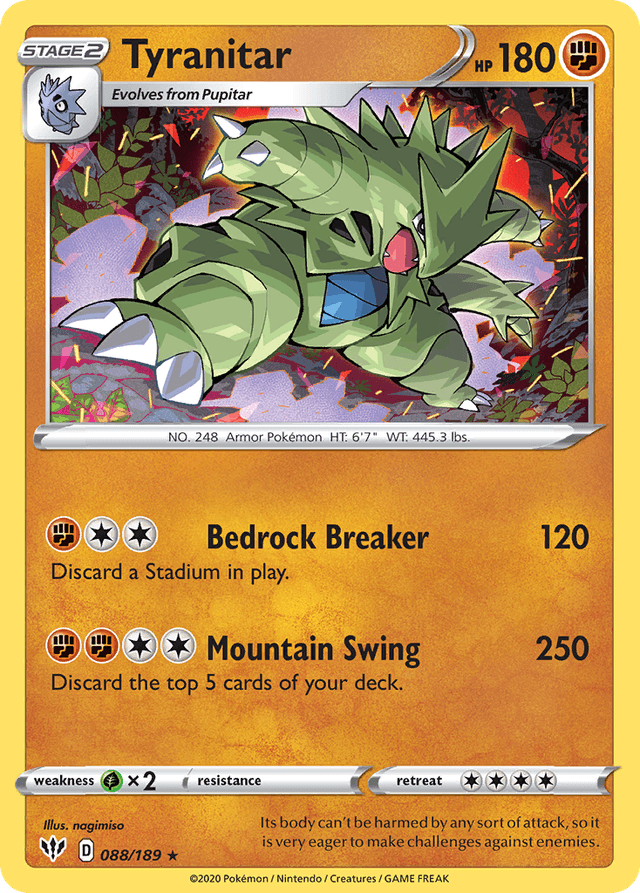 Tyranitar — Darkness Ablaze #88
