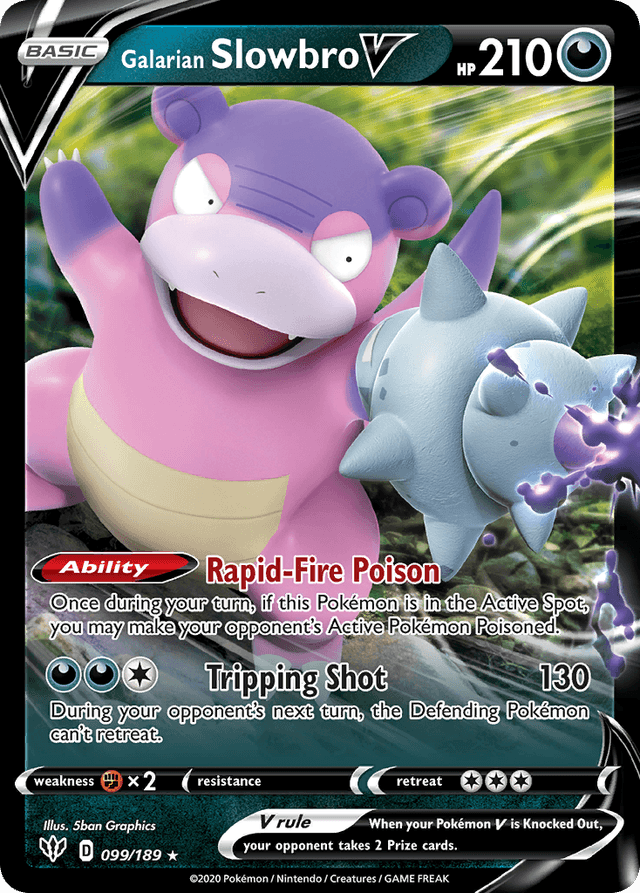 Galarian Slowbro V — Darkness Ablaze #99