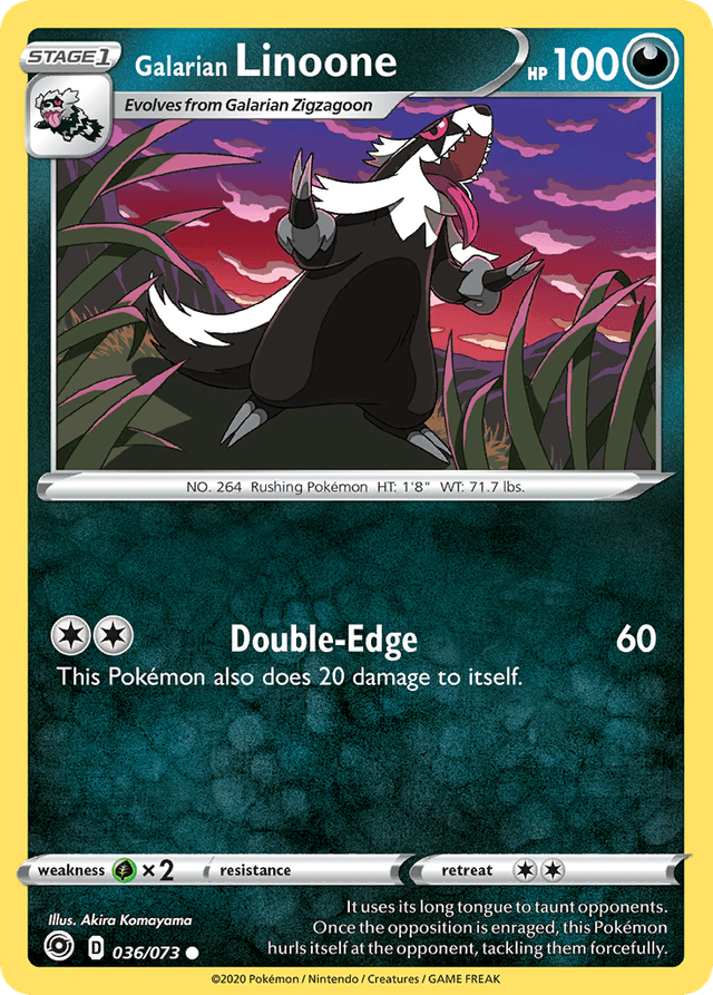 Galarian Linoone — Champion's Path #36