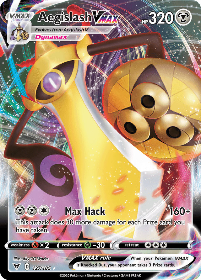 Aegislash VMAX — Vivid Voltage #127