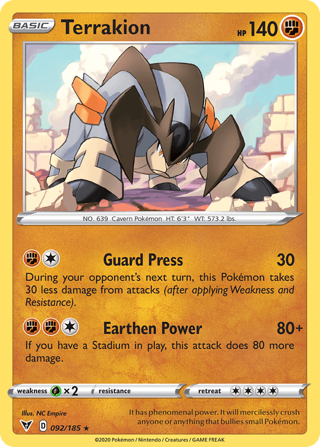 Terrakion — Vivid Voltage #92