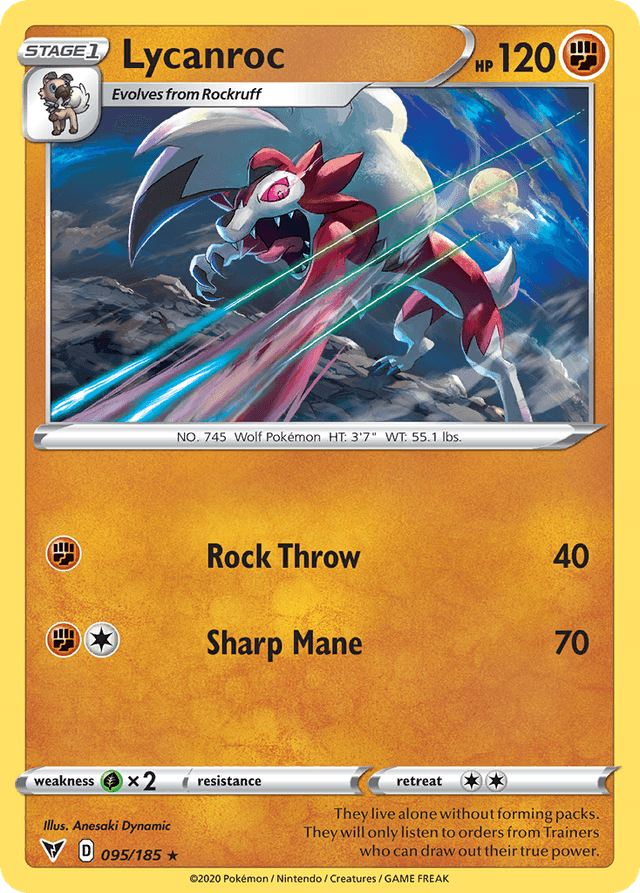 Lycanroc — Vivid Voltage #95