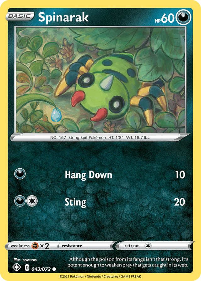 Spinarak — Shining Fates #43
