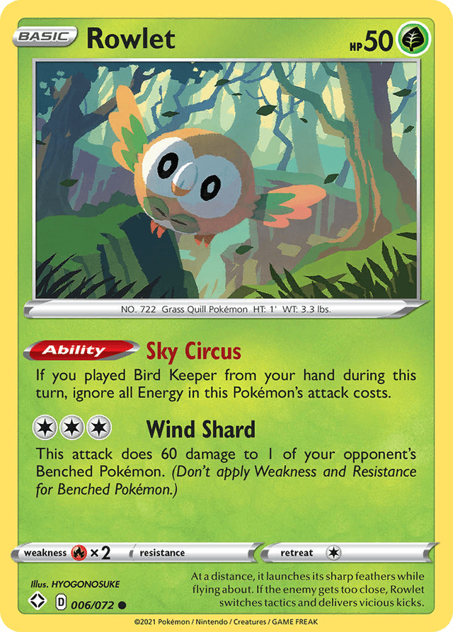 Rowlet — Shining Fates #6