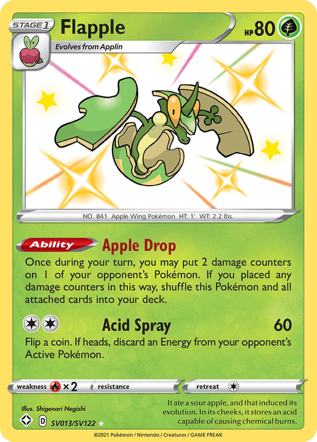 Flapple — Shining Fates Shiny Vault #SV013