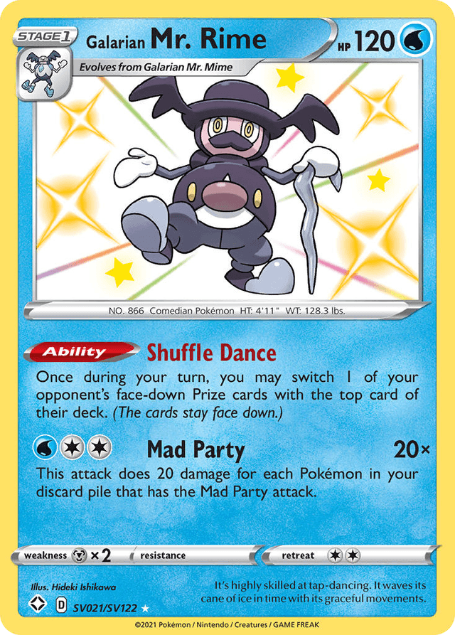 Galarian Mr. Rime — Shining Fates Shiny Vault #SV021