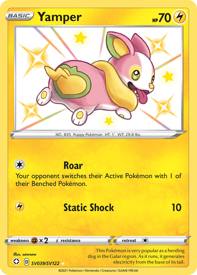 Yamper — Shining Fates Shiny Vault #SV039