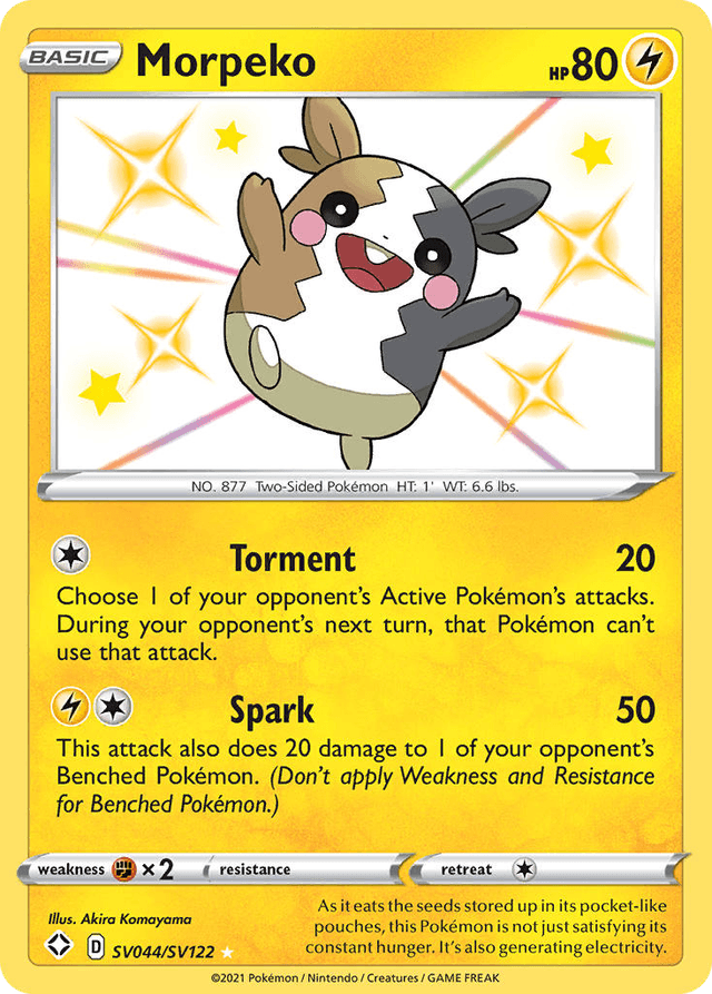 Morpeko — Shining Fates Shiny Vault #SV044