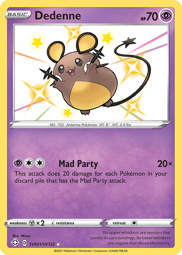 Dedenne — Shining Fates Shiny Vault #SV051