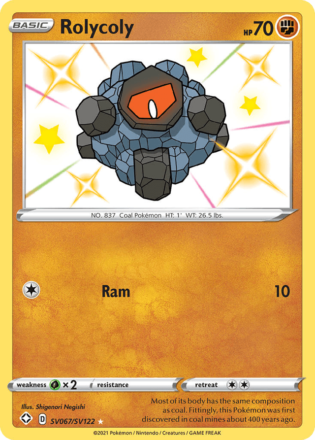 Rolycoly — Shining Fates Shiny Vault #SV067