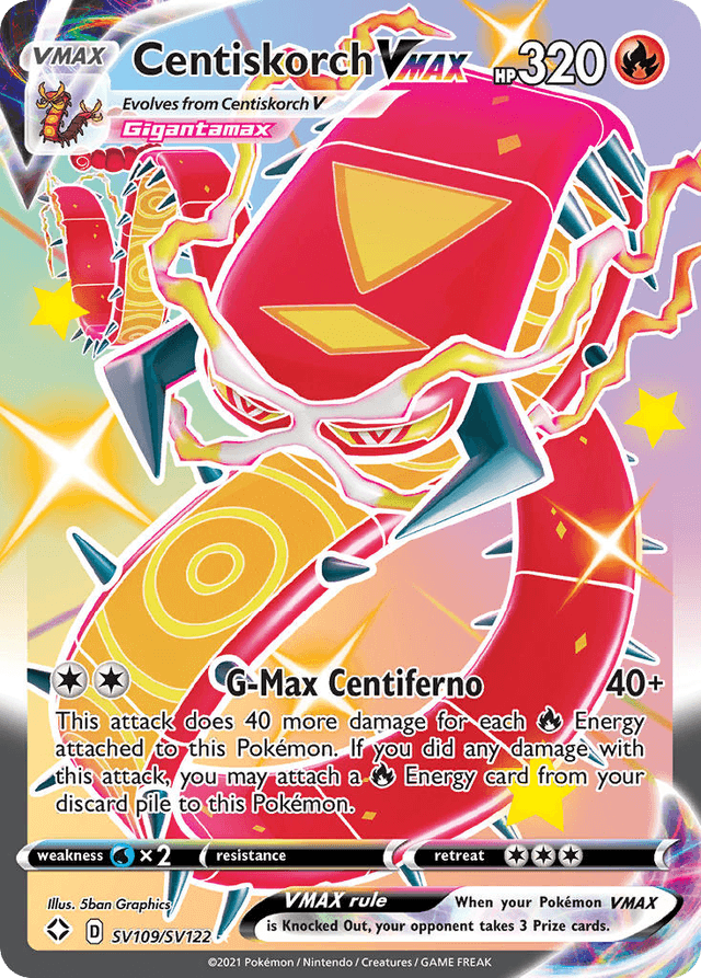 Centiskorch VMAX — Shining Fates Shiny Vault #SV109