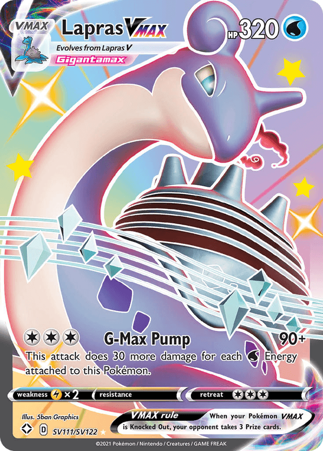Lapras VMAX — Shining Fates Shiny Vault #SV111