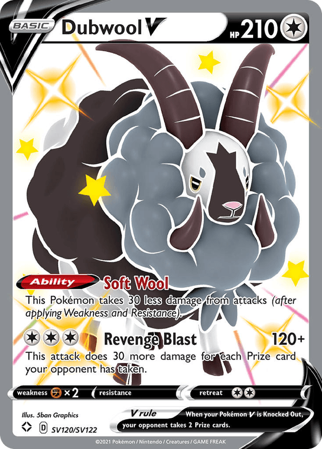 Dubwool V — Shining Fates Shiny Vault #SV120