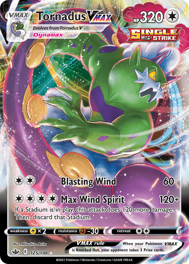 Tornadus VMAX — Chilling Reign #125
