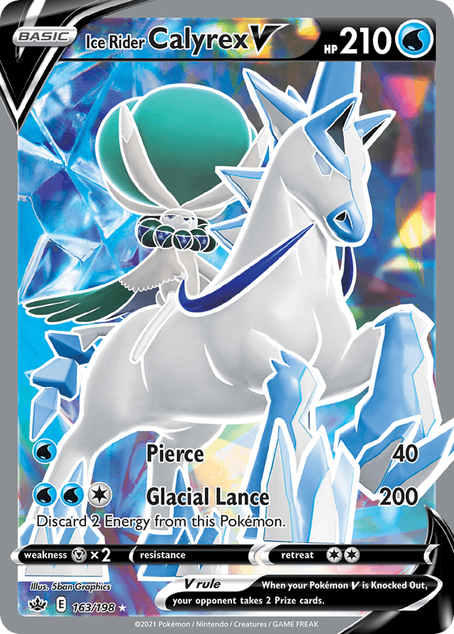 Ice Rider Calyrex V — Chilling Reign #163