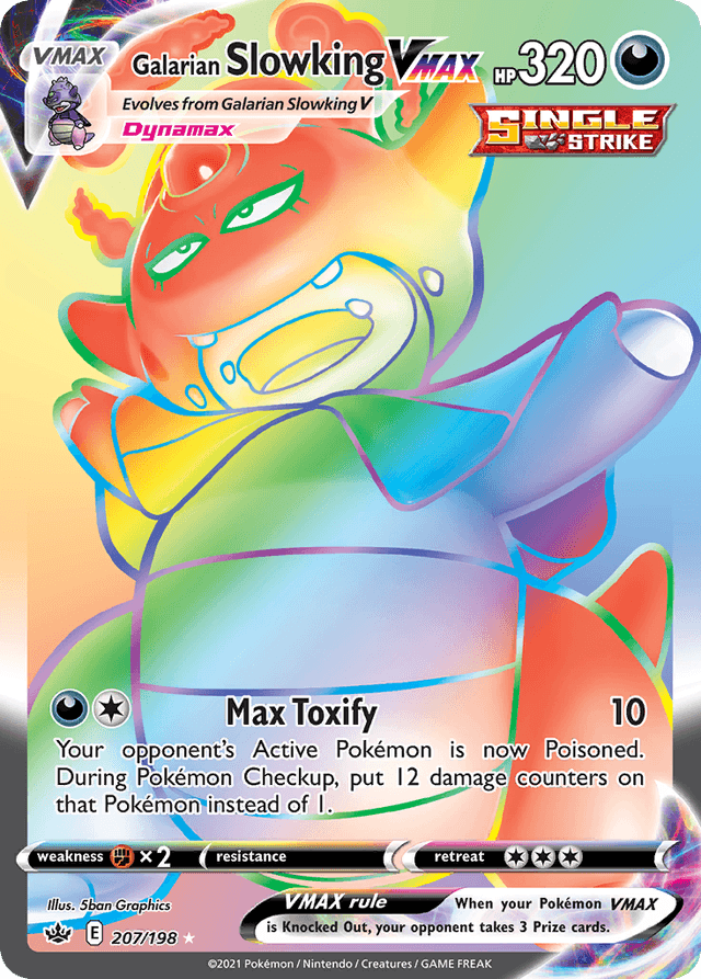 Galarian Slowking VMAX — Chilling Reign #207