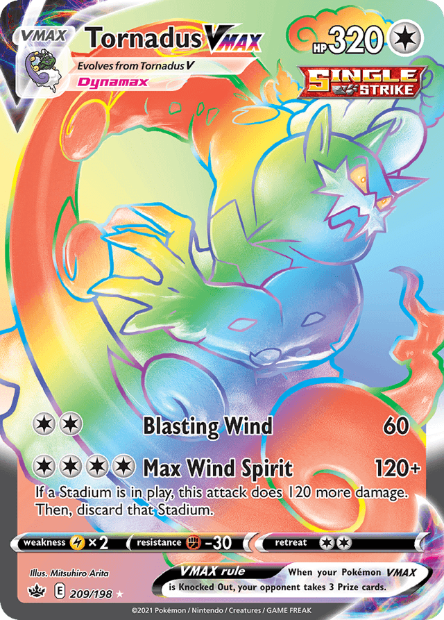 Tornadus VMAX — Chilling Reign #209