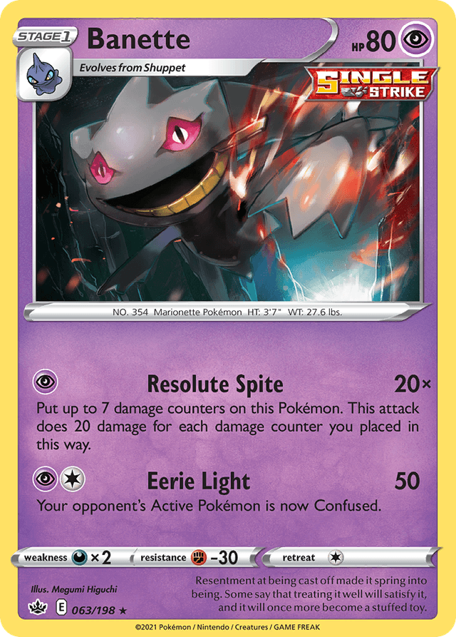 Banette — Chilling Reign #63