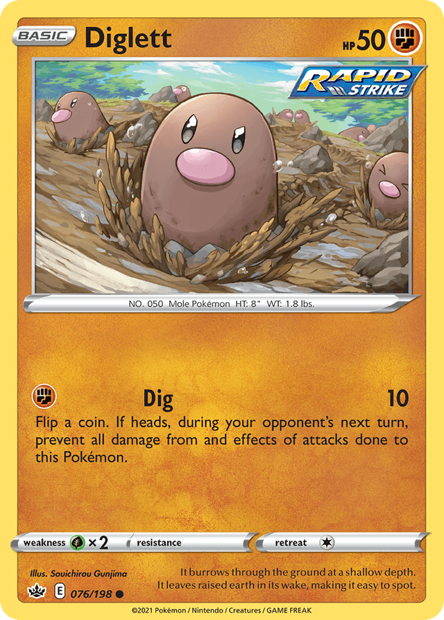 Diglett — Chilling Reign #76