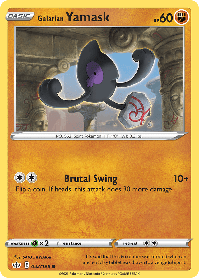 Galarian Yamask — Chilling Reign #82
