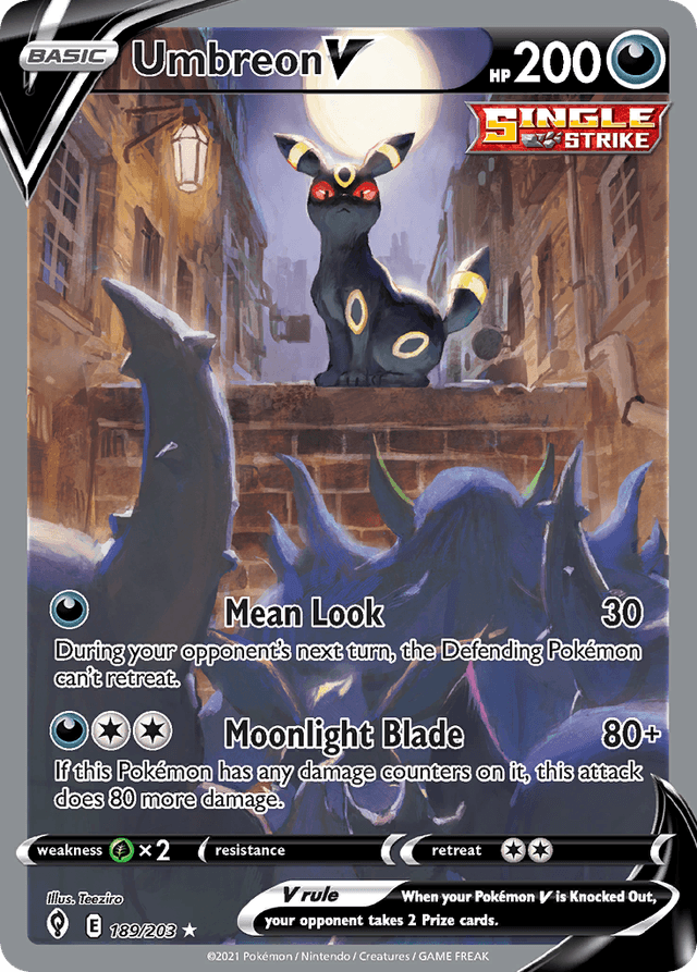 Umbreon V — Evolving Skies #189