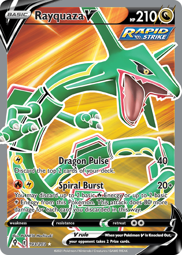 Rayquaza V — Evolving Skies #193